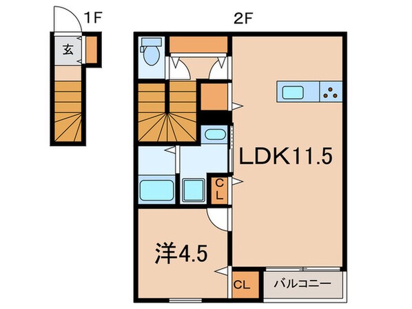 Kパラッツォパールブリッジの物件間取画像